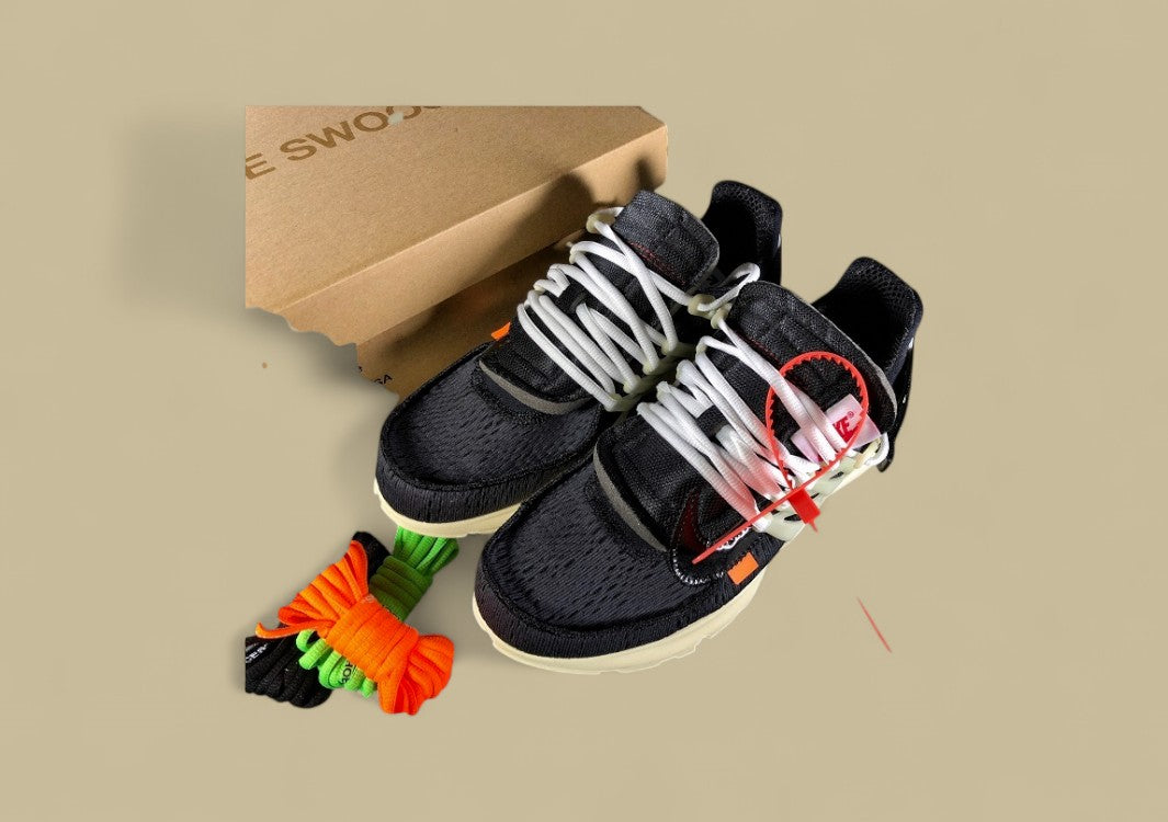 OWF Air Presto x Off-White Black Black Muslin