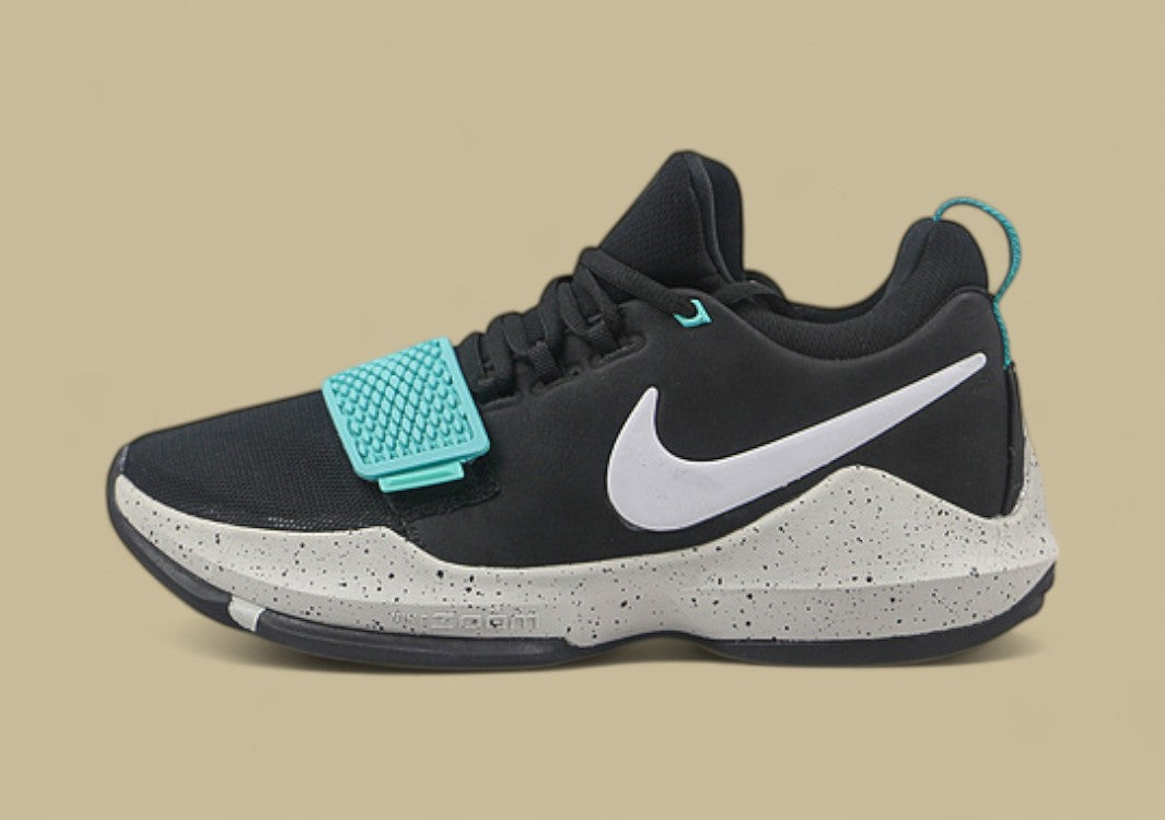 PG 1 EP Basketball Shoes Black Light Bone Light Aqua Replica