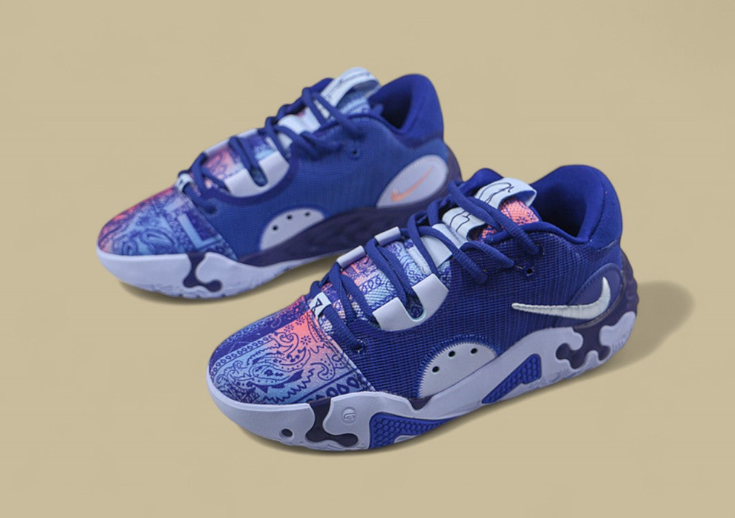 PG 6 EP Basketball Shoes Blue Paisley Blue Black Replica