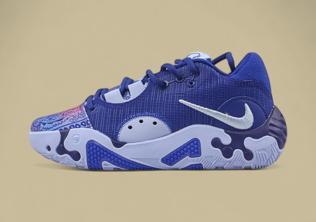 PG 6 EP Basketball Shoes Blue Paisley Blue Black Replica