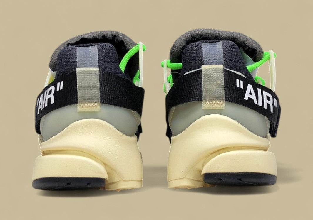 PK Air Presto x Off-White Black Muslin Green Laces Replica