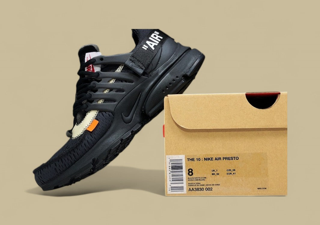 PK Air Presto x Off-White Black White Cone Replica