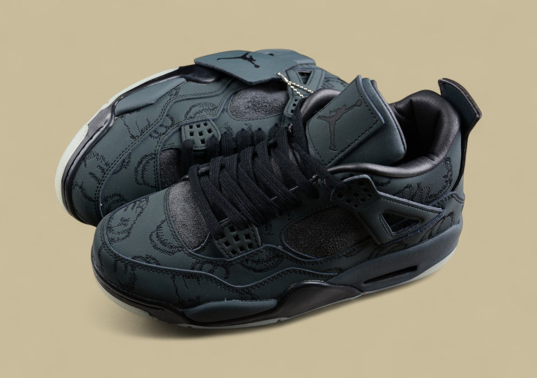 Pure Original Kaws x Air Jordan 4 Black