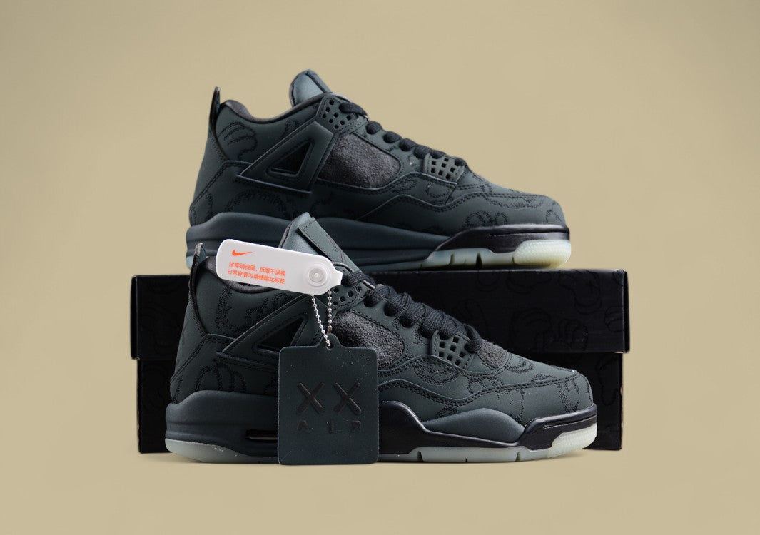 Pure Original Kaws x Air Jordan 4 Black