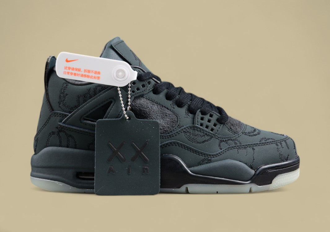 Pure Original Kaws x Air Jordan 4 Black