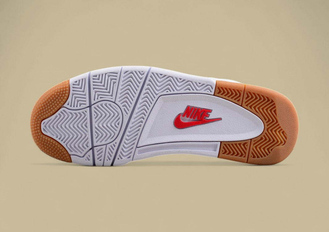 Pure Original Version Nike Sb X Air Jordan 4 "Sapphire" White and Brown