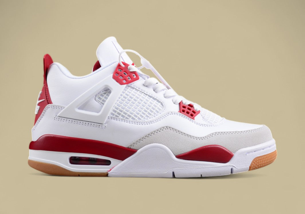 Pure Original Version Nike Sb X Jordan Air Jordan 4 White and Red