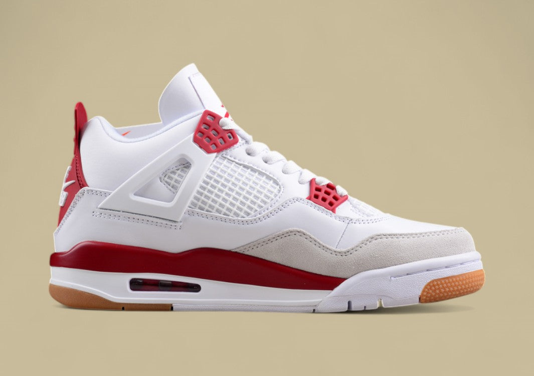 Pure Original Version Nike Sb X Jordan Air Jordan 4 White and Red