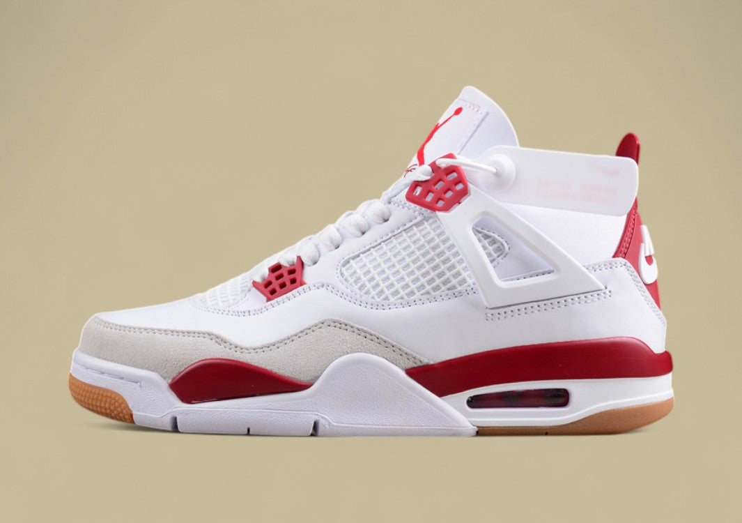 Pure Original Version Nike Sb X Jordan Air Jordan 4 White and Red
