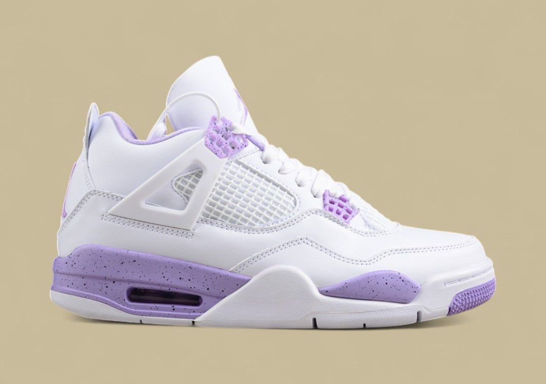 Pure original version Air Jordan 4 GS Cacao Wow Joe 4 White Purple Oreo