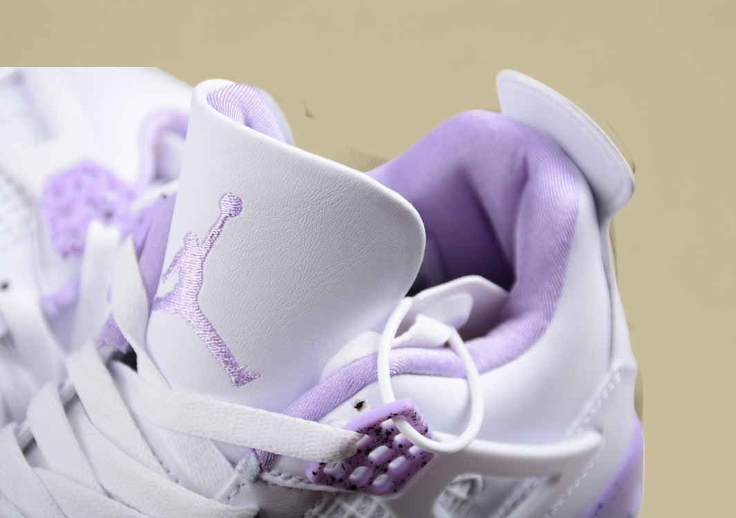 Pure original version Air Jordan 4 GS Cacao Wow Joe 4 White Purple Oreo