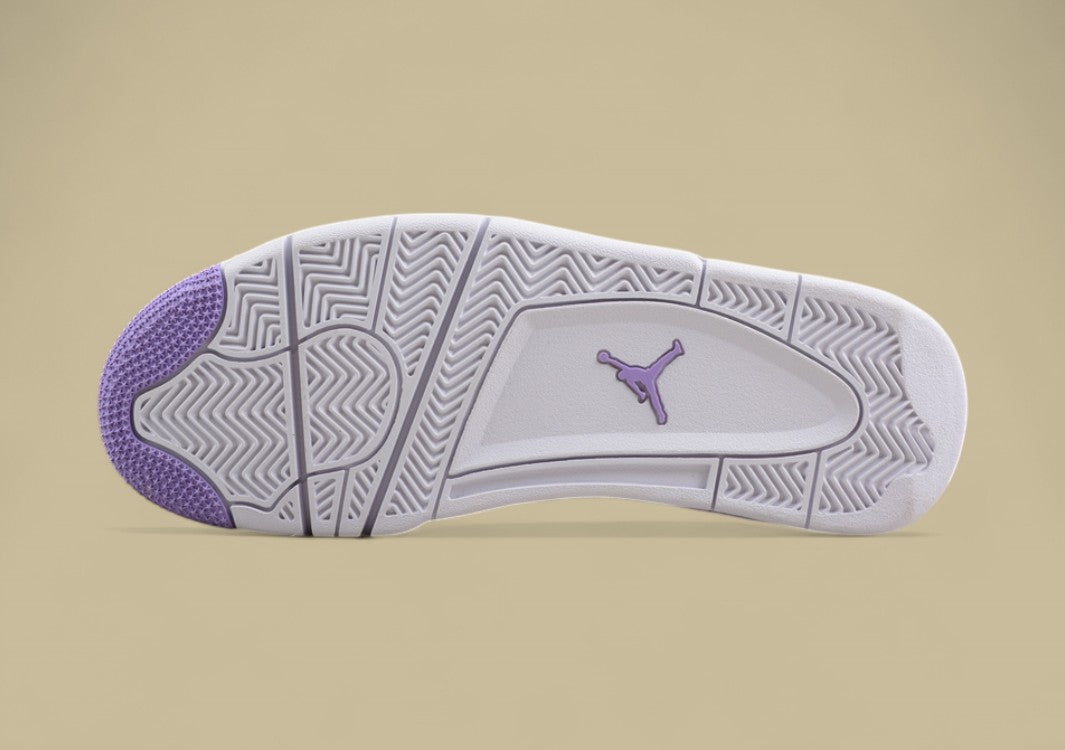 Pure original version Air Jordan 4 GS Cacao Wow Joe 4 White Purple Oreo