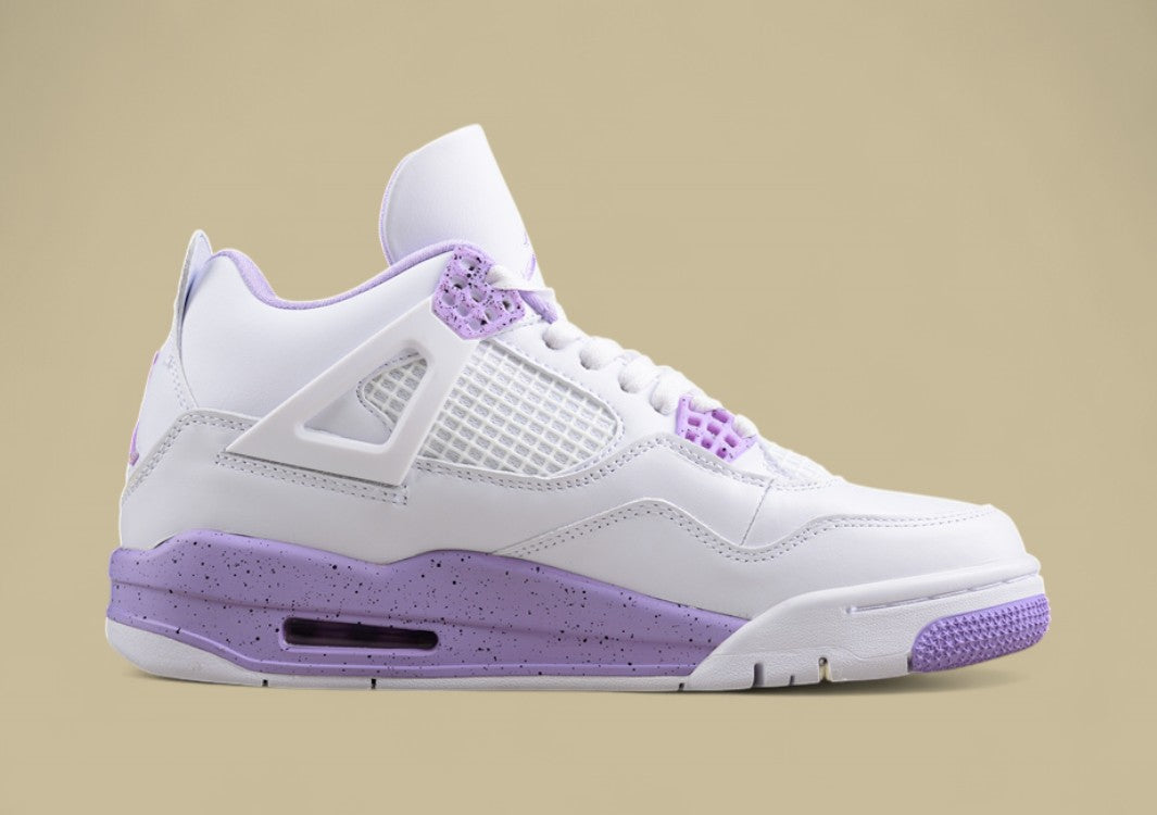 Pure original version Air Jordan 4 GS Cacao Wow Joe 4 White Purple Oreo