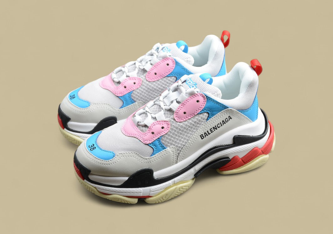 R37 Balenciaga Triple S GZ-Replik In Weiß Grau
