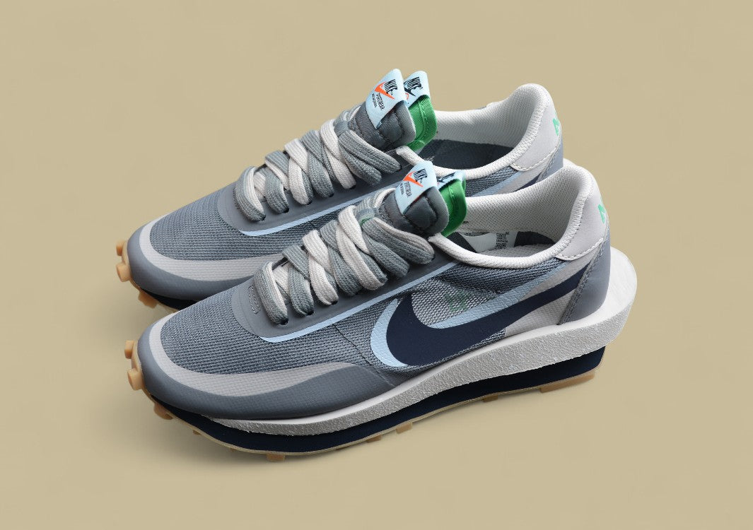 Sacai NK LDWaffle Cool Grey Edison Chen Triple Joint Gray Blue Edition