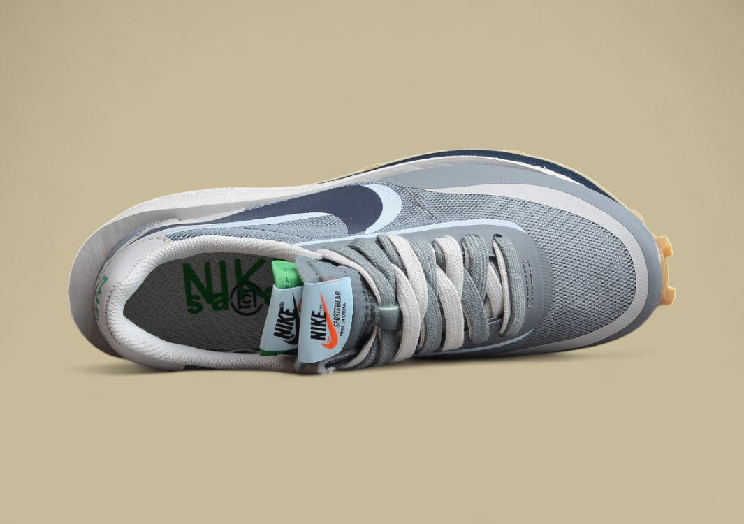 Sacai NK LDWaffle Cool Grey Edison Chen Triple Joint Gray Blue Edition