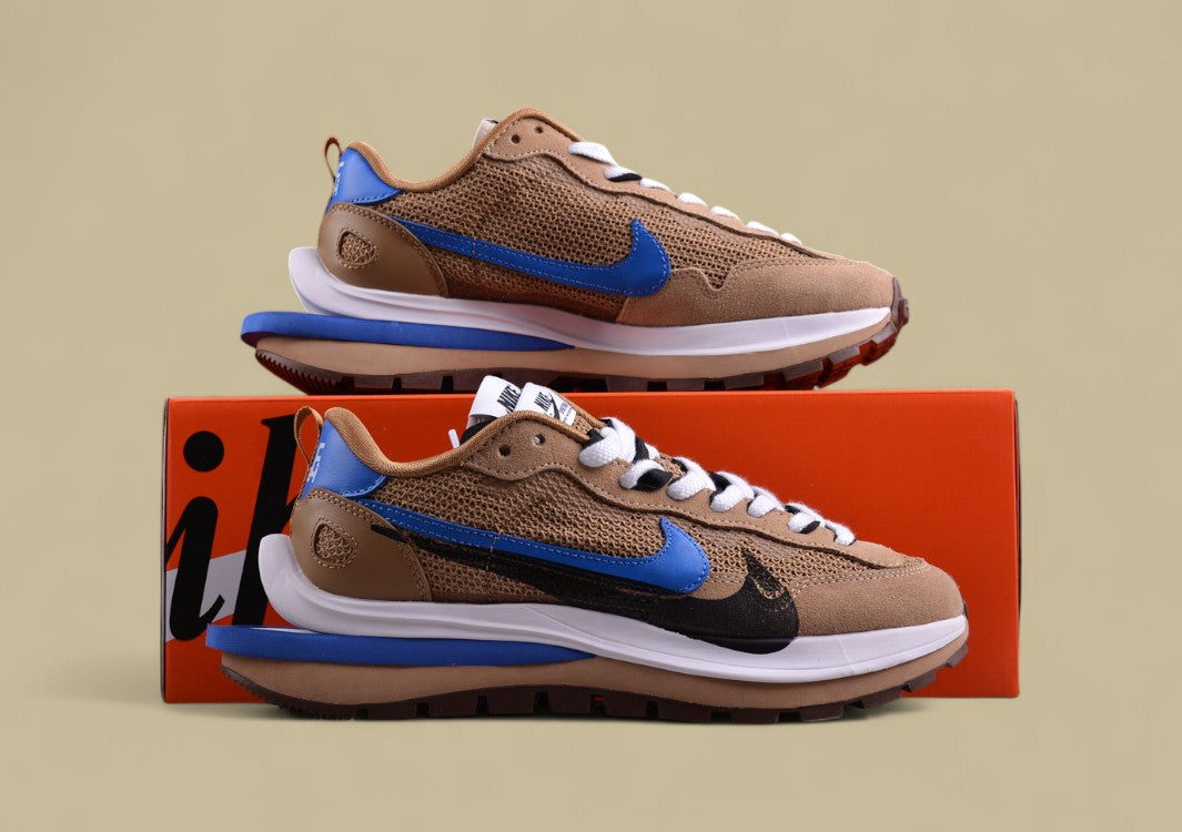 Sacai NK VaporWaffle 3.0 Brown Blue Catwalk Casual Edition