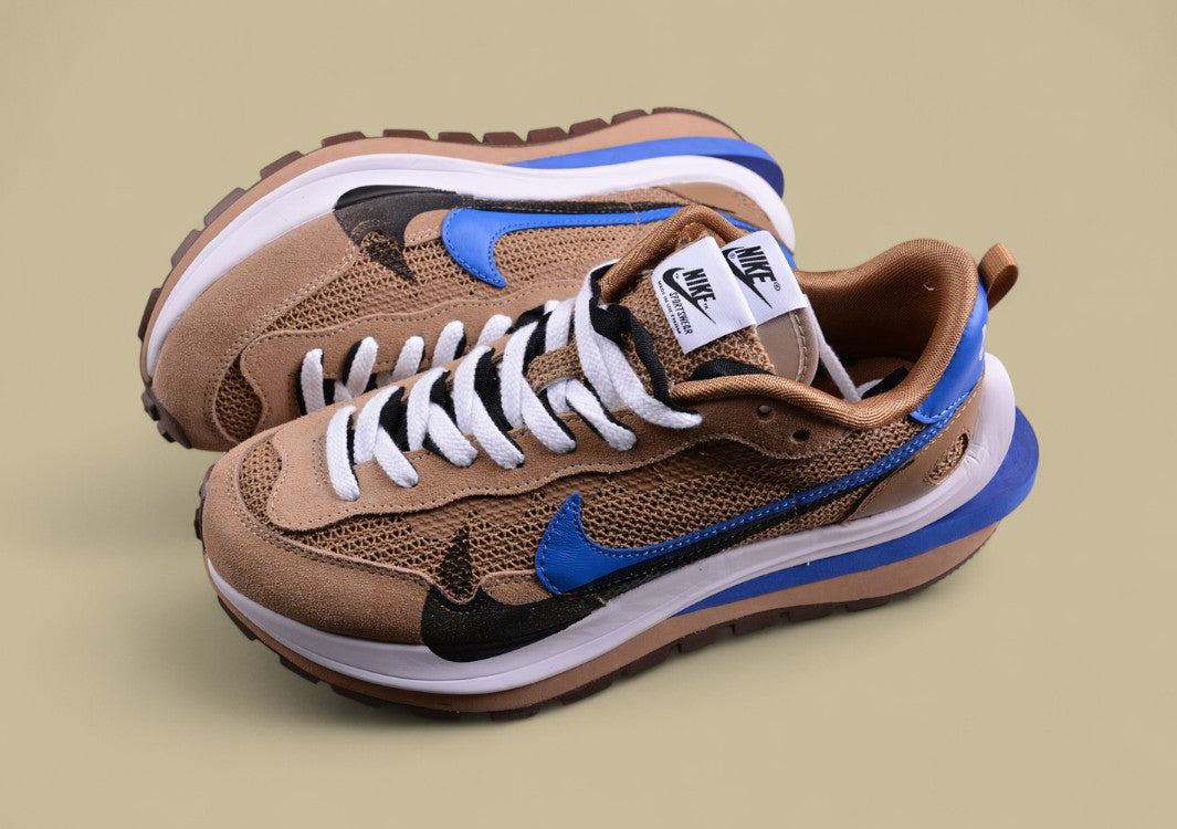 Sacai NK VaporWaffle 3.0 Brown Blue Catwalk Casual Edition