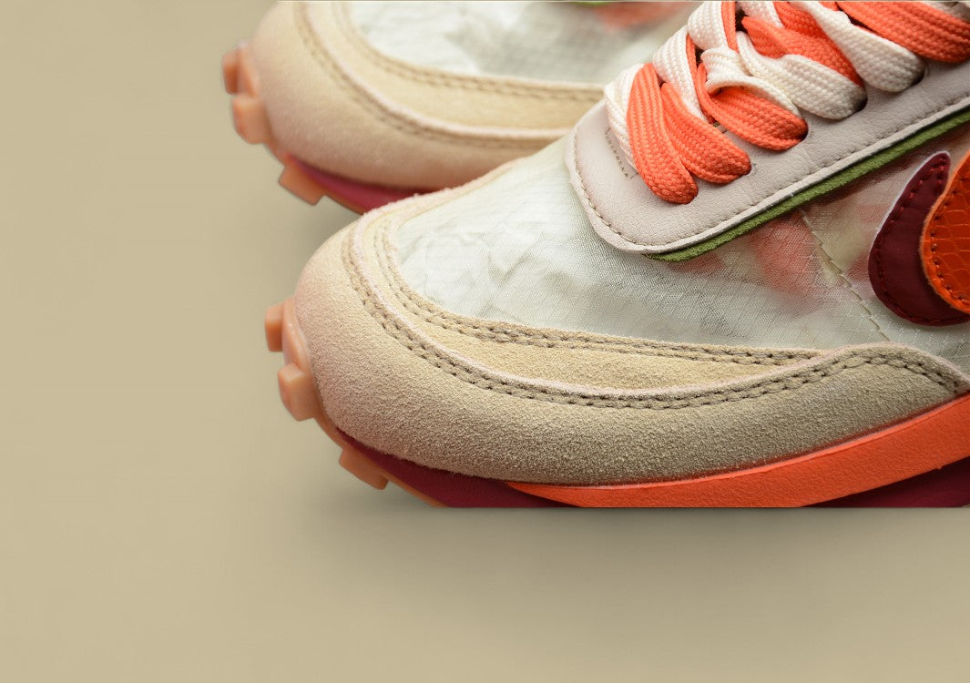 Sacai Waffle Daybreak Deconstructed Beige Orange Triple Joint Edition