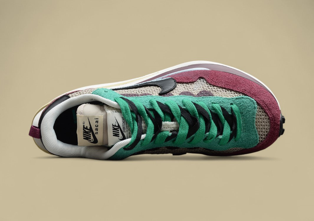 Sacai Waffle Double Hook V3 Wine Red Green Fusion