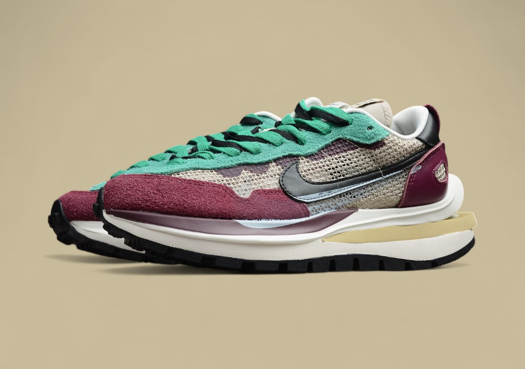 Sacai Waffle Double Hook V3 Wine Red Green Fusion