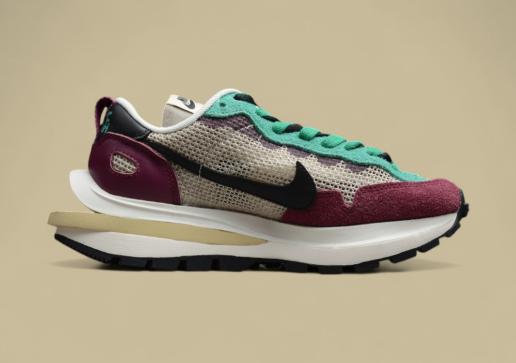 Sacai Waffle Double Hook V3 Wine Red Green Fusion