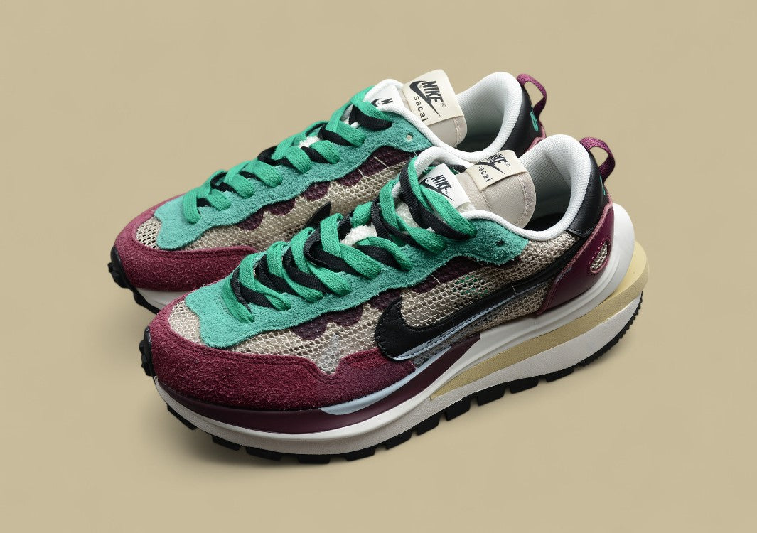 Sacai Waffle Double Hook V3 Wine Red Green Fusion
