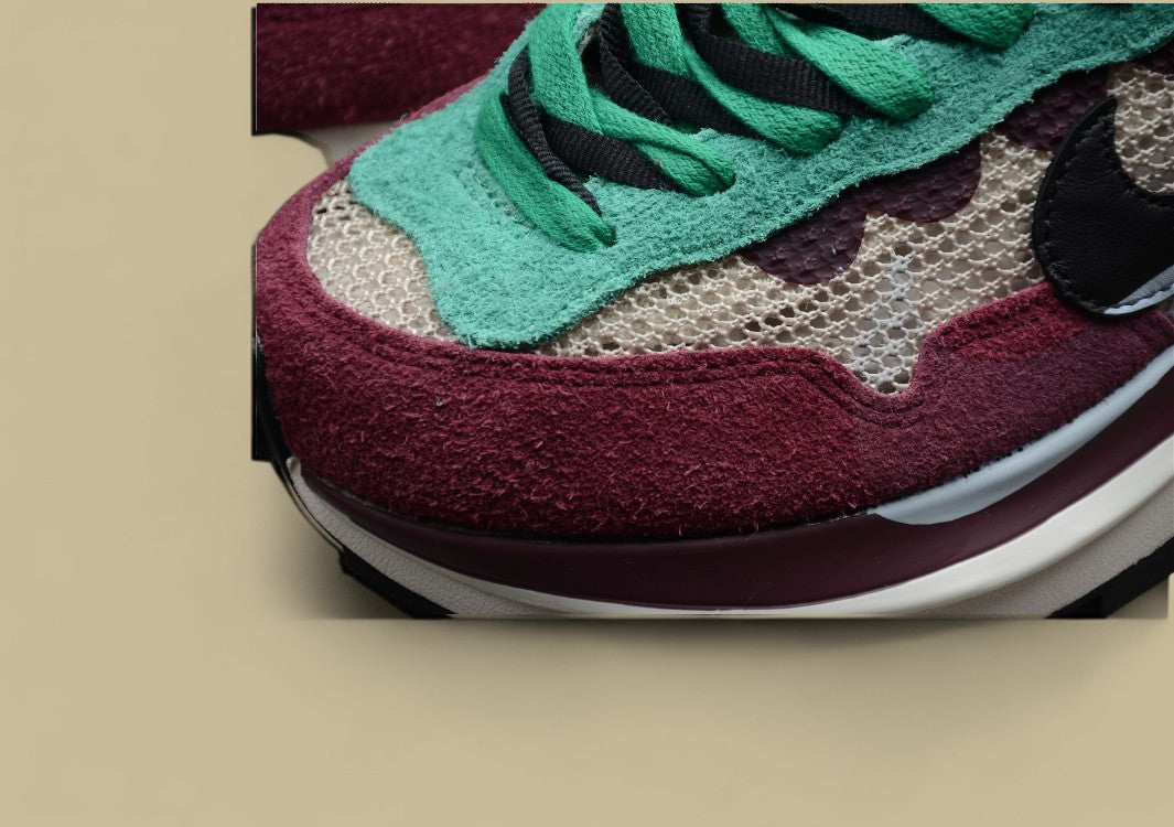 Sacai Waffle Double Hook V3 Wine Red Green Fusion
