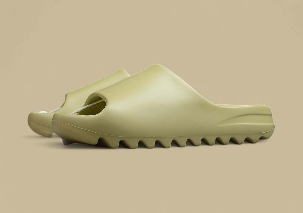 Soft Coconut Slippers in Earthy Bean Green Colorway