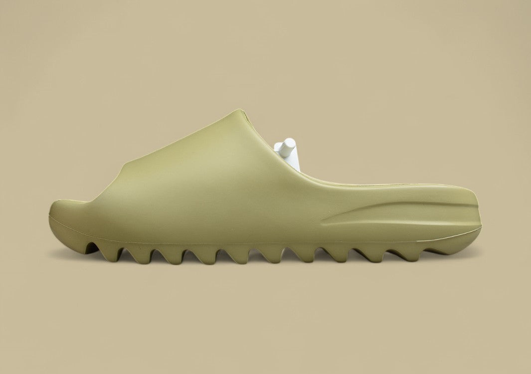 Soft Coconut Slippers in Earthy Bean Green Colorway