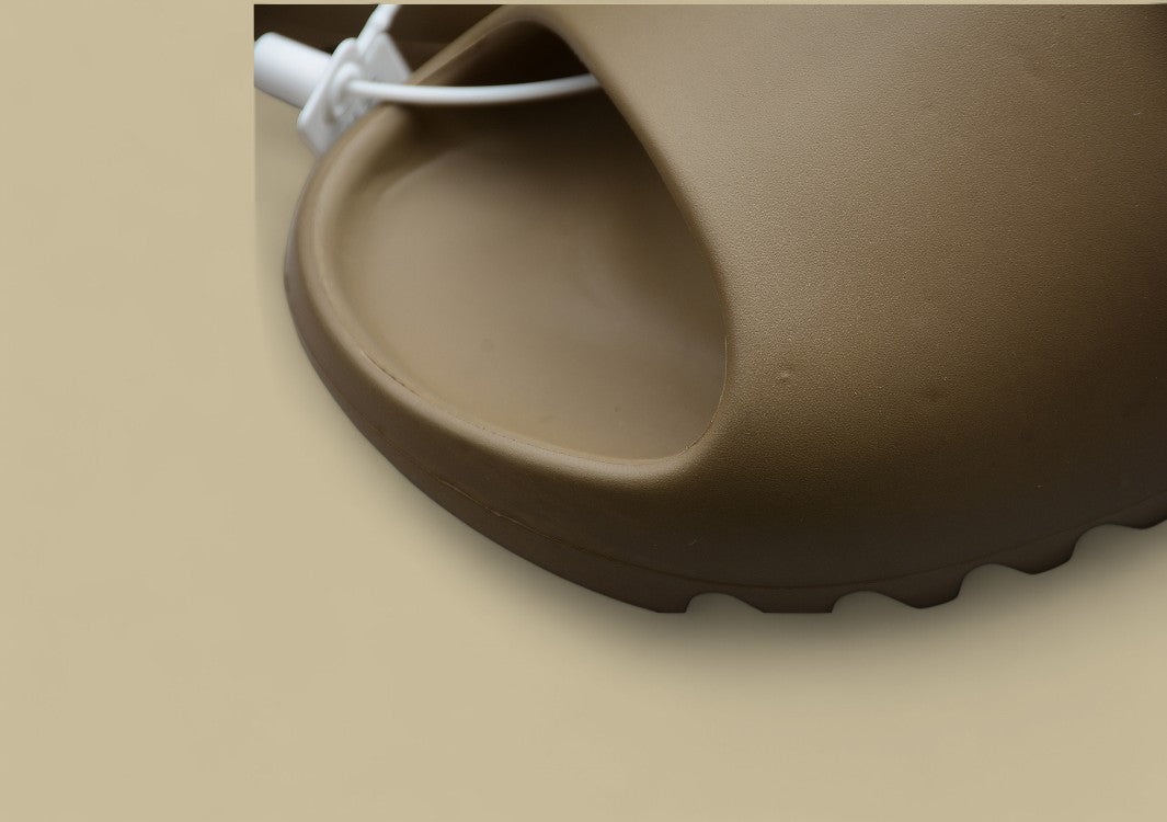 Soft Coconut Slippers in Earthy Brown Colorway