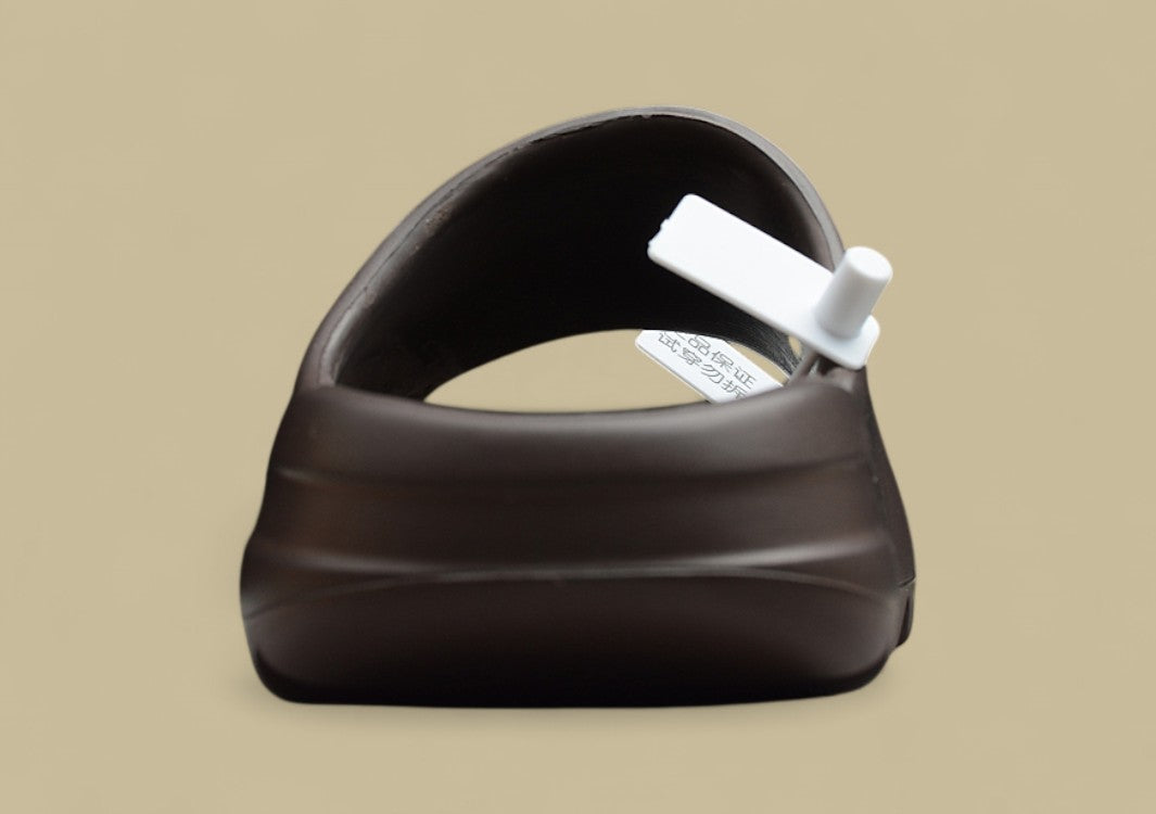 Soft Coconut Slippers in Earthy Dark Brown Colorway