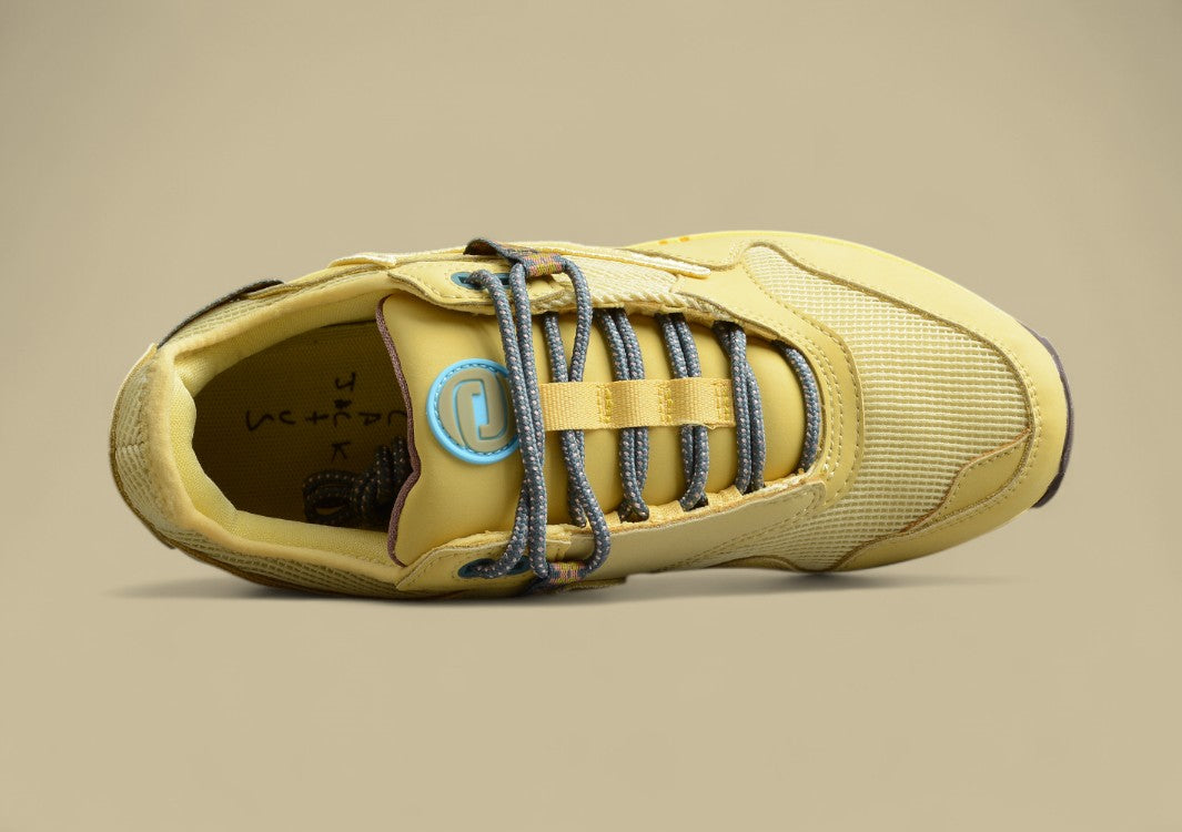 Travis Scott Joint Lemon Yellow Inverted Hook Max1 Air Cushion Shoes