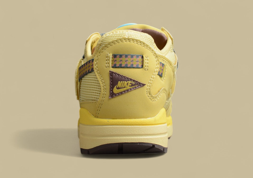 Travis Scott Joint Lemon Yellow Inverted Hook Max1 Air Cushion Shoes