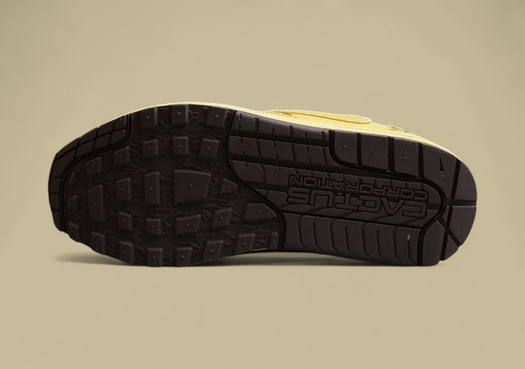 Travis Scott Joint Lemon Yellow Inverted Hook Max1 Air Cushion Shoes