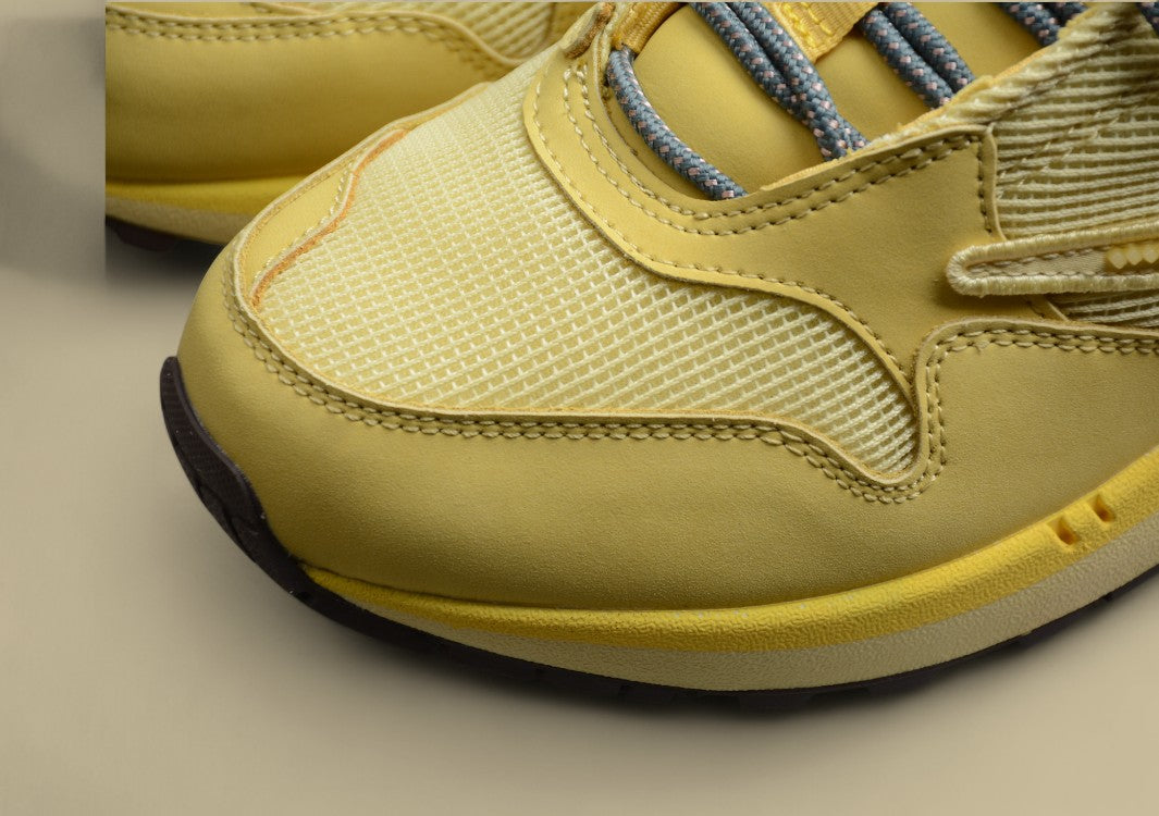 Travis Scott Joint Lemon Yellow Inverted Hook Max1 Air Cushion Shoes