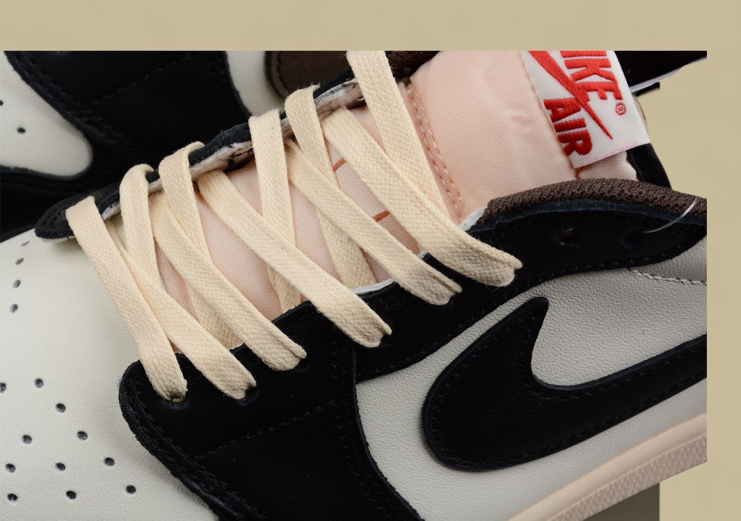 Travis Scott X Air Jordan 1 Low "Dark Mocha" Small Barb