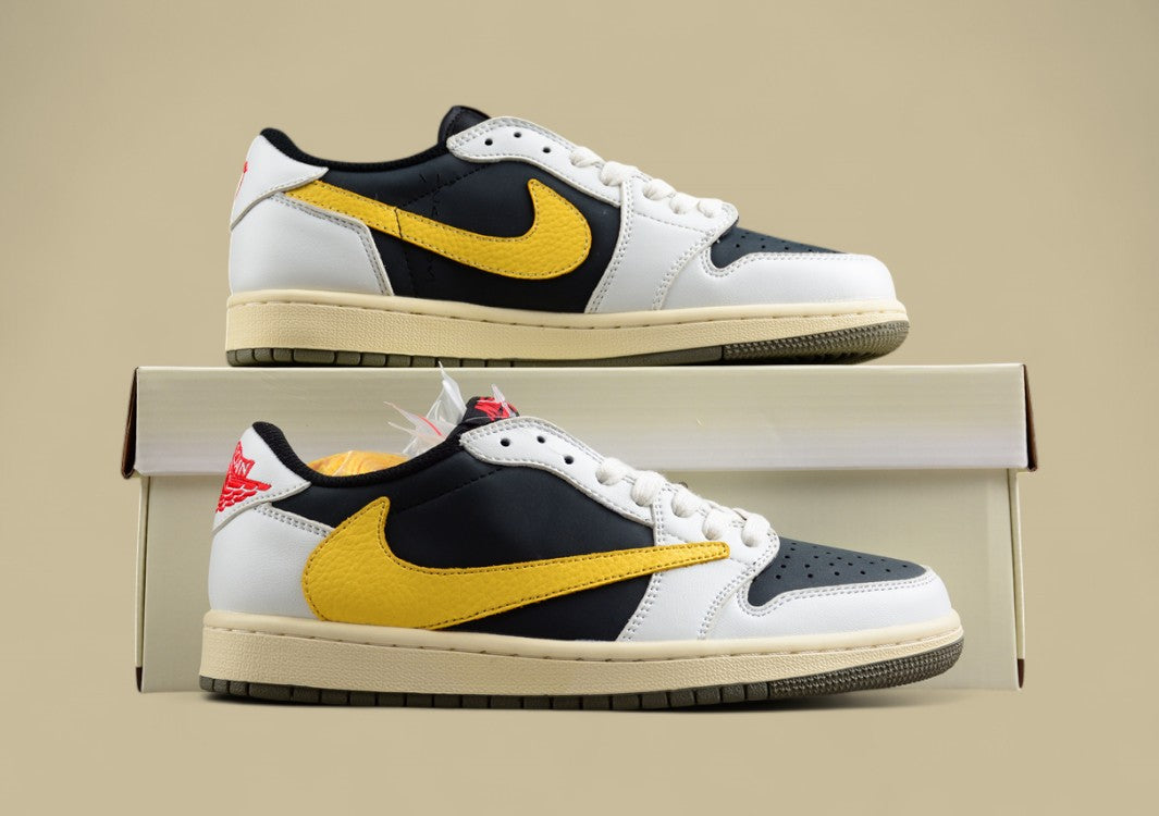 Travis Scott X Air Jordan 1 Low Og Inverted Hook Low-top Basketball Shoes