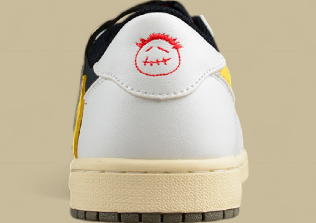 Travis Scott X Air Jordan 1 Low Og Inverted Hook Low-top Basketball Shoes