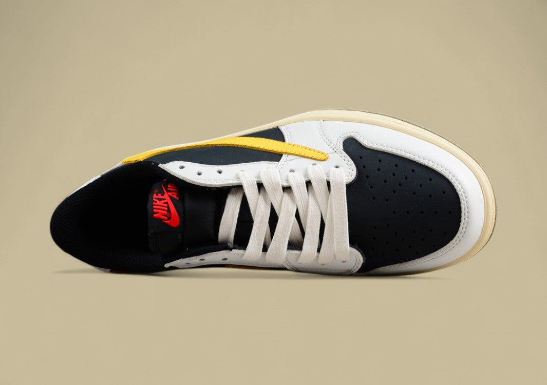 Travis Scott X Air Jordan 1 Low Og Inverted Hook Low-top Basketball Shoes