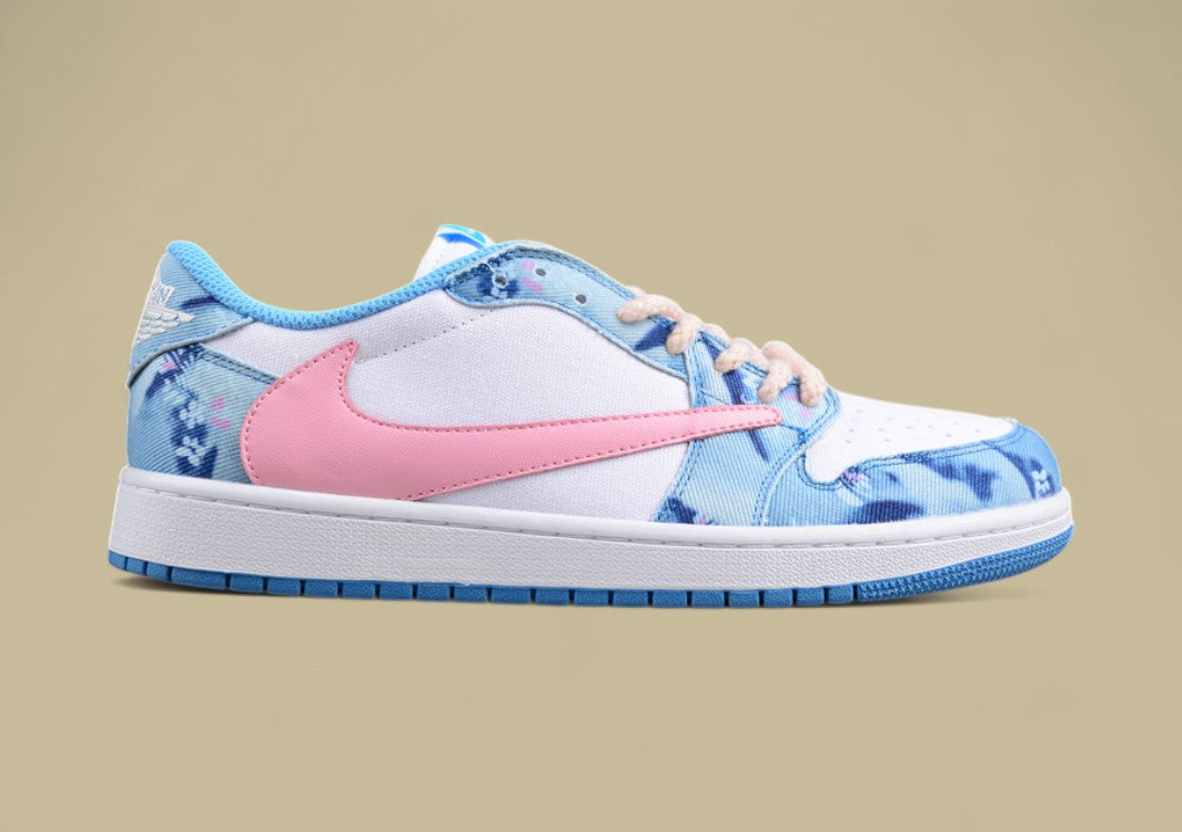 Travis Scott X Air Jordan 1 Low Og Joint Inverted Hook Candy Sky