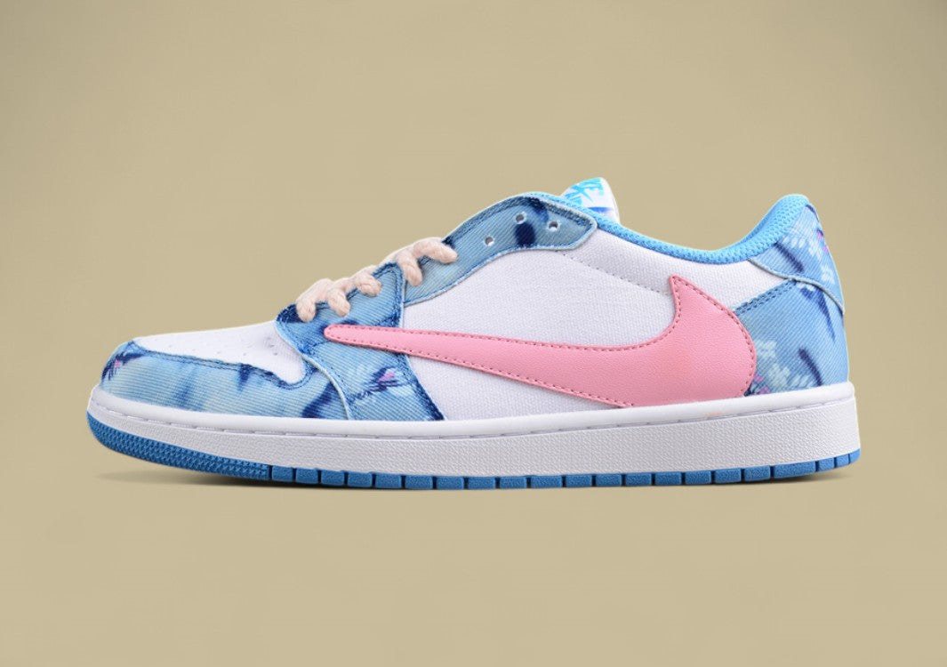 Travis Scott X Air Jordan 1 Low Og Joint Inverted Hook Candy Sky