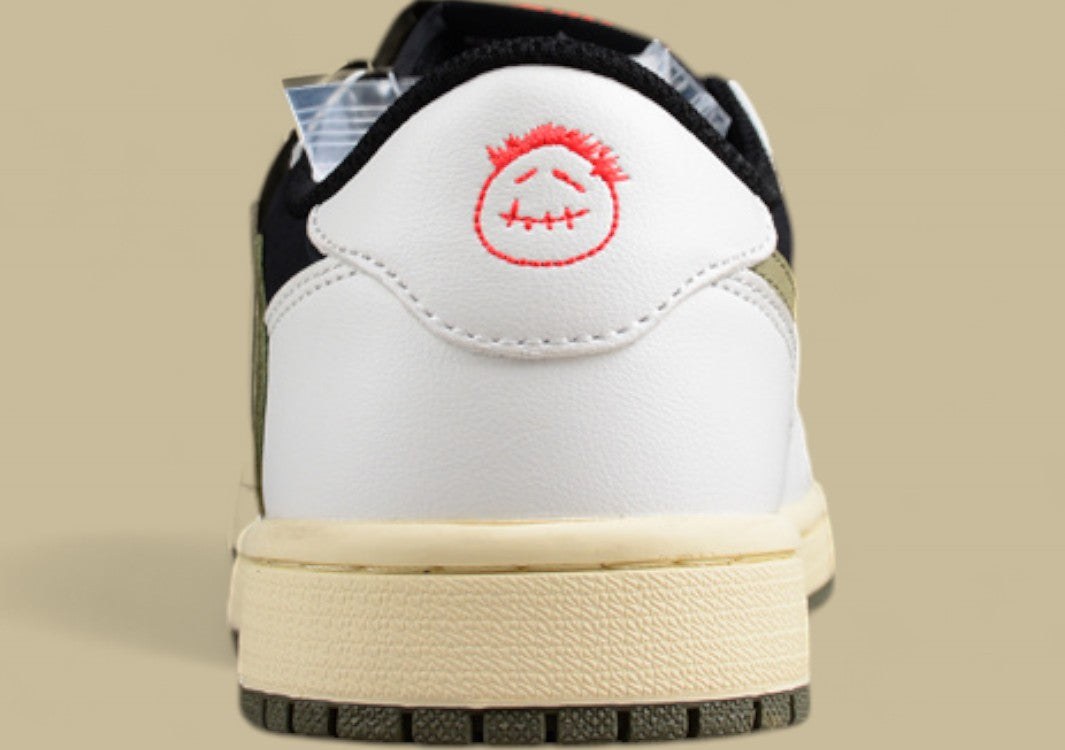 Travis Scott X Air Jordan 1 Low Og Joint Inverted Hook Olive White