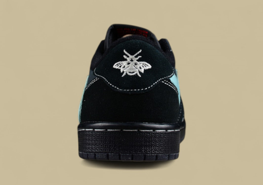 Travis Scott X Air Jordan 1 Low Og Tiffany Green Inverted Hook Low-top Basketball Shoes