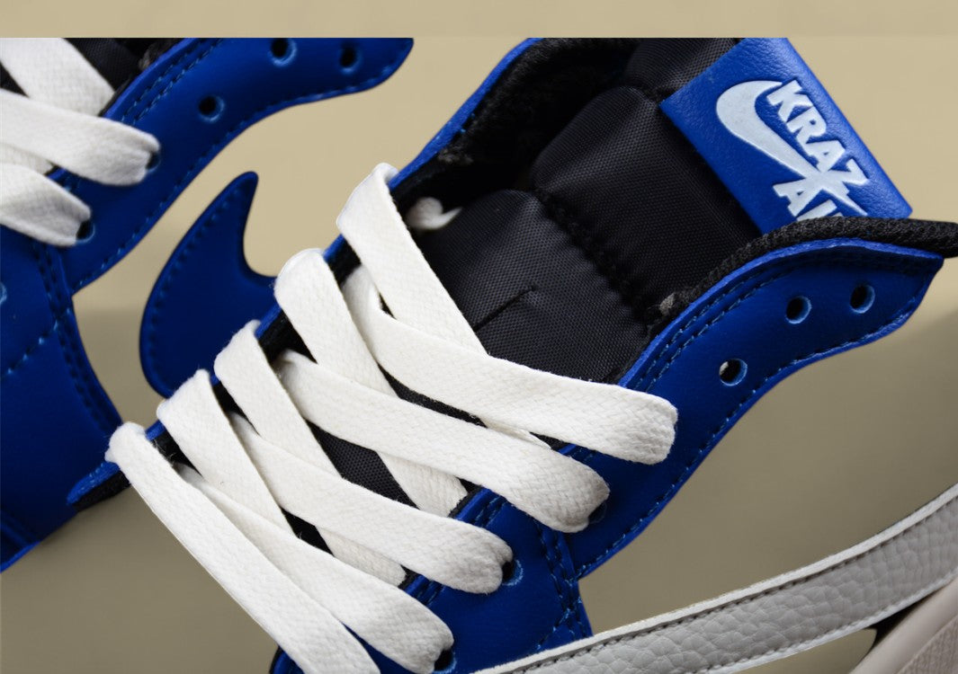 Travis Scott X Air Jordan 1 Low Three-party Joint Inverted Hook Military Blue