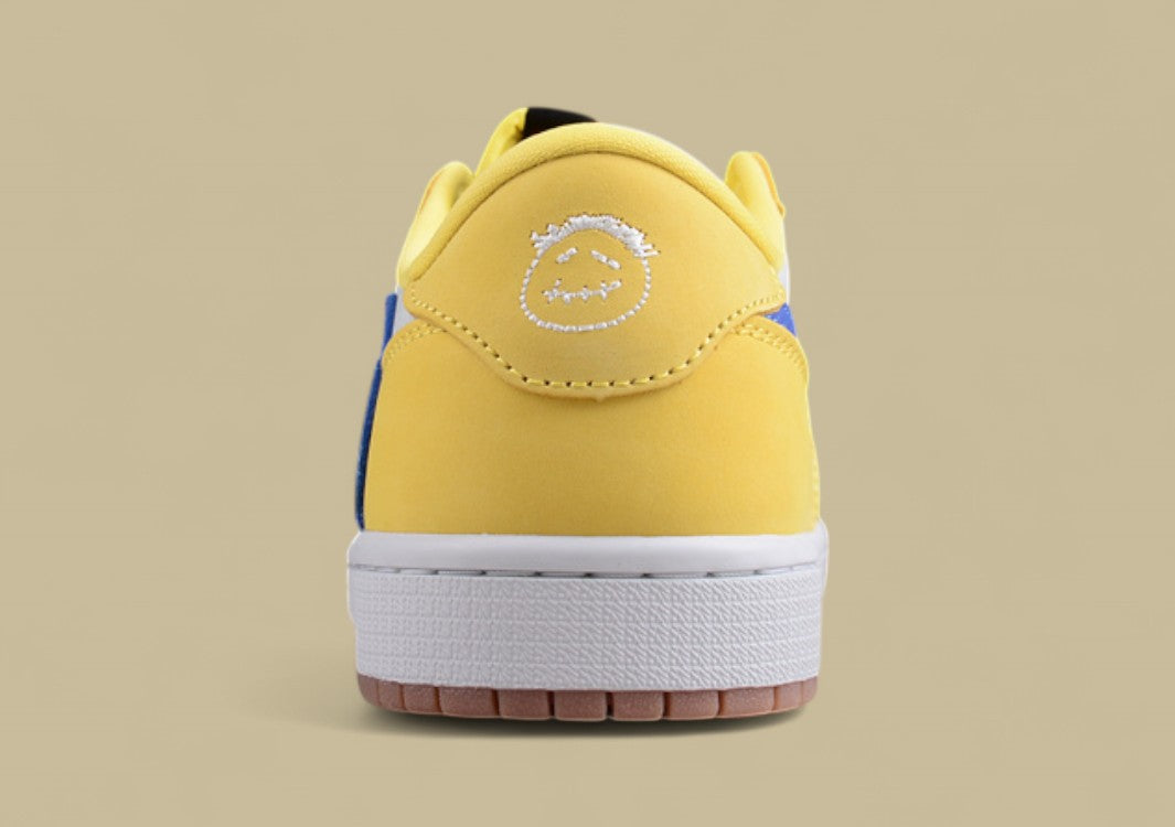 Travis Scott X Air Jordan 1 Ts Yellow And Blue Hook Joint Hook
