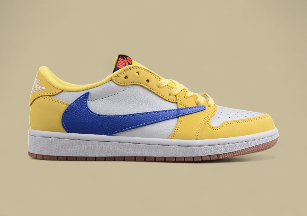 Travis Scott X Air Jordan 1 Ts Yellow And Blue Hook Joint Hook