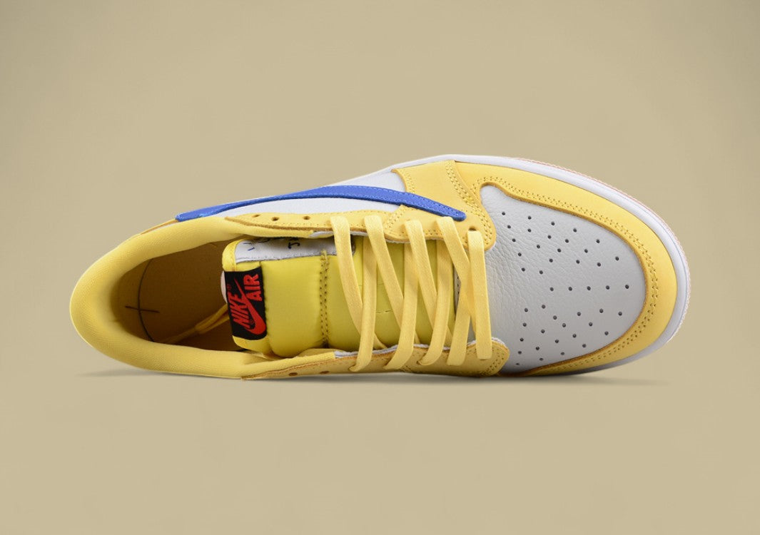 Travis Scott X Air Jordan 1 Ts Yellow And Blue Hook Joint Hook