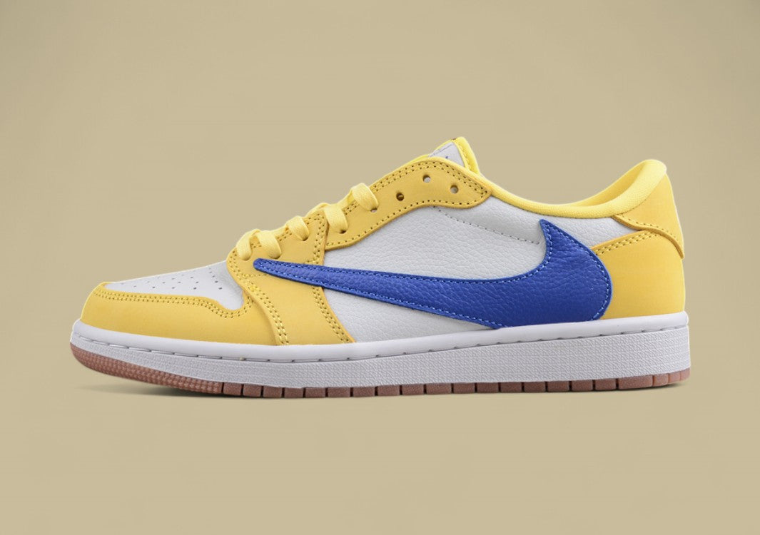Travis Scott X Air Jordan 1 Ts Yellow And Blue Hook Joint Hook
