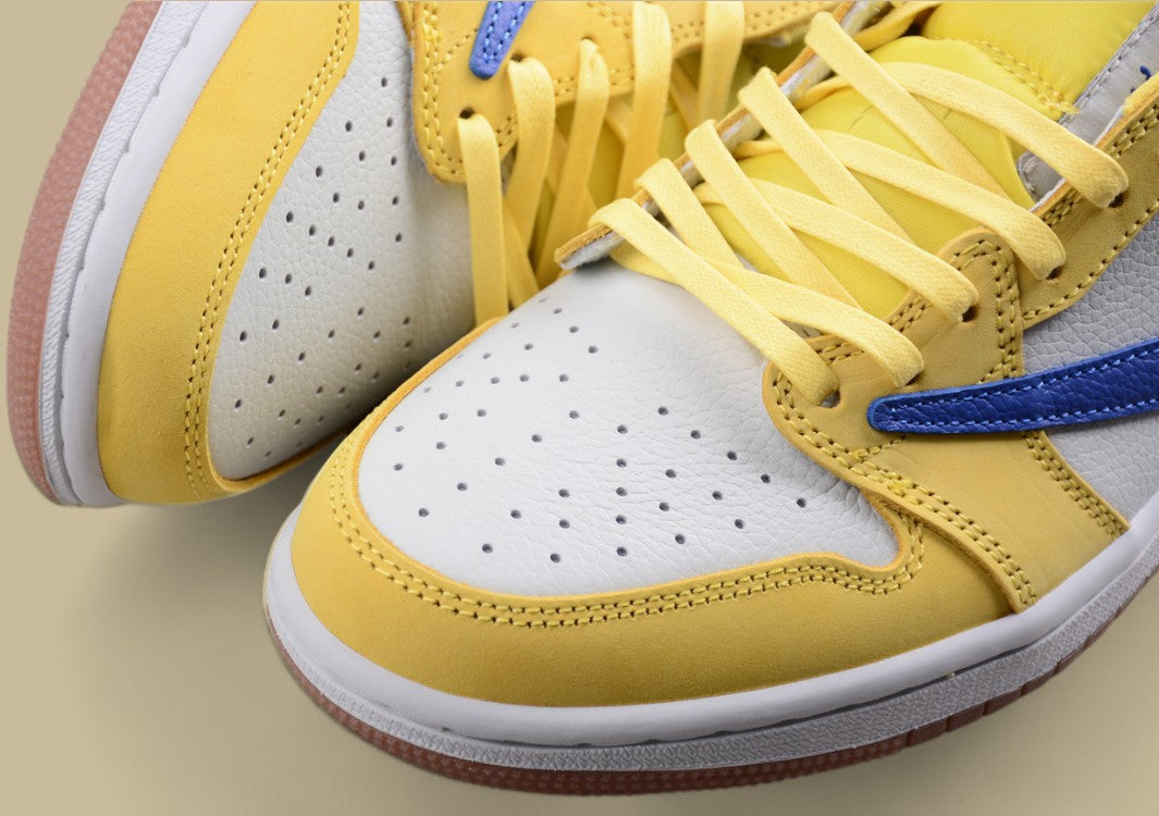 Travis Scott X Air Jordan 1 Ts Yellow And Blue Hook Joint Hook